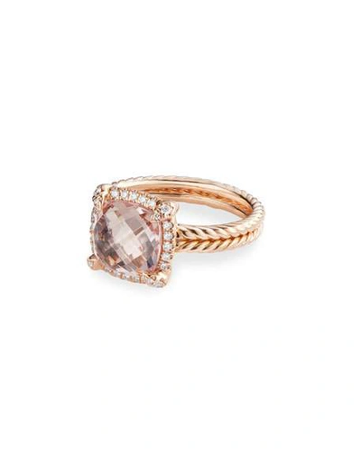 Shop David Yurman Chatelaine 18k Rose Gold Morganite Ring