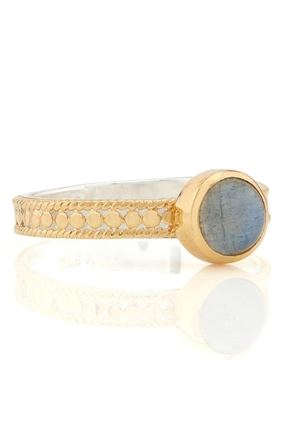 Shop Anna Beck Labradorite Stacking Ring In Gold/ Labradorite