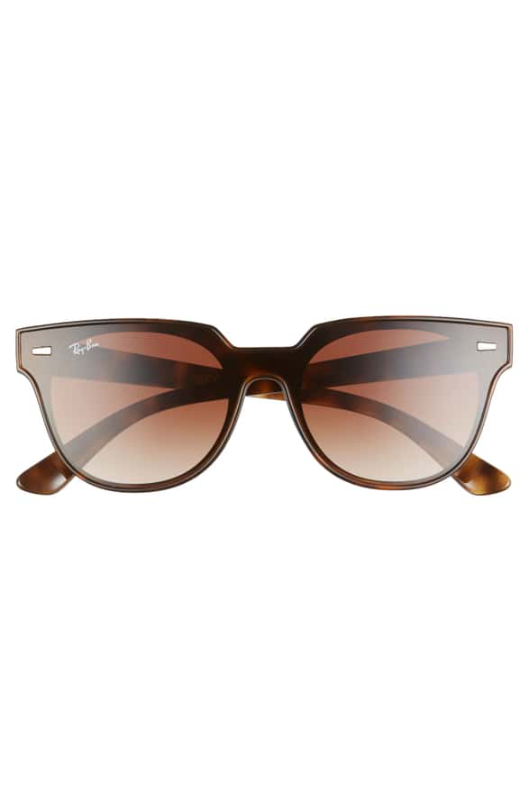 Ray Ban Blaze Meteor 145mm Gradient Shield Sunglasses In Havana/brown  Gradient | ModeSens