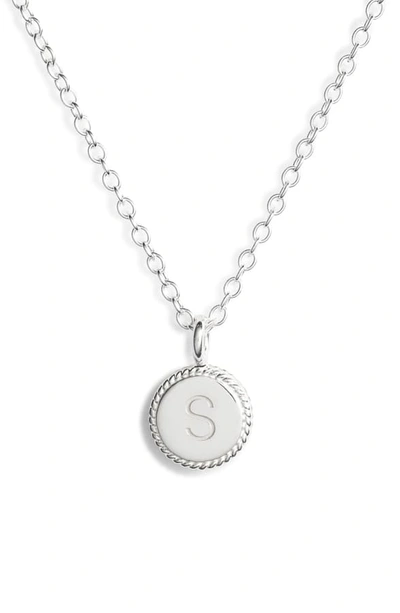 Shop Anna Beck Initial Pendant Necklace In S - Gold/ Silver