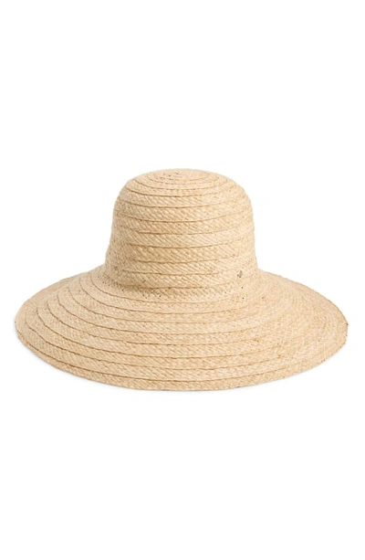 Shop Kate Spade Stripe Underbrim Raffia Sun Hat - Black