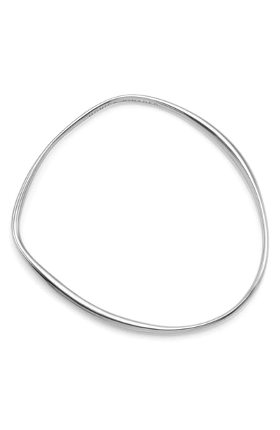 Shop Monica Vinader Nura Reef Bangle In Silver