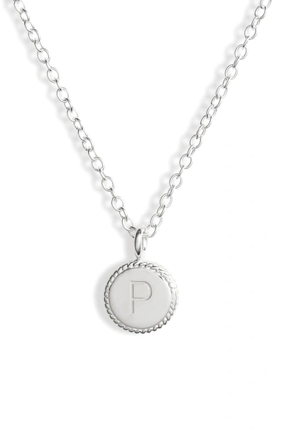 Shop Anna Beck Initial Pendant Necklace In P - Gold/ Silver