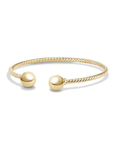 Shop David Yurman Solari 18k Gold Bead Cuff Bracelet