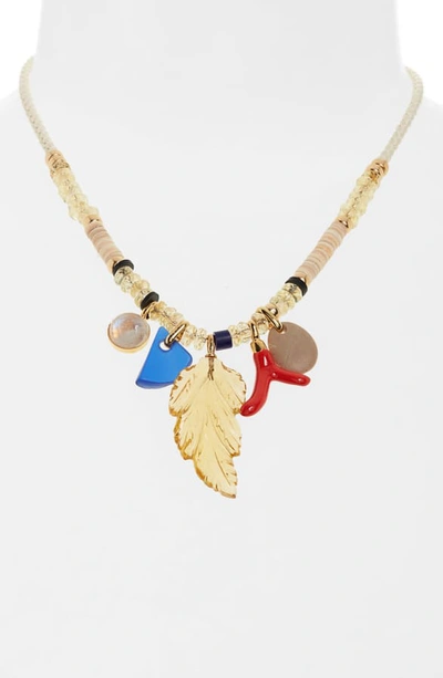 Shop Lizzie Fortunato Sunshine State Of Mind Necklace In Multi/ Gold