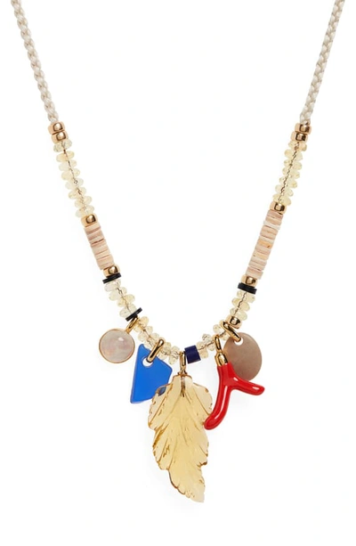 Shop Lizzie Fortunato Sunshine State Of Mind Necklace In Multi/ Gold