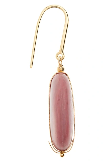 Shop Isabel Marant Stone Drop Earrings In Rosewood