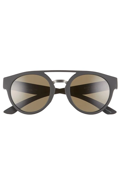 Shop Smith Range 50mm Chromapop(tm) Polarized Sunglasses In Matte Black/ Grey Green