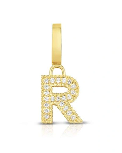 Shop Roberto Coin 18k Gold & Diamond Letter R Charm