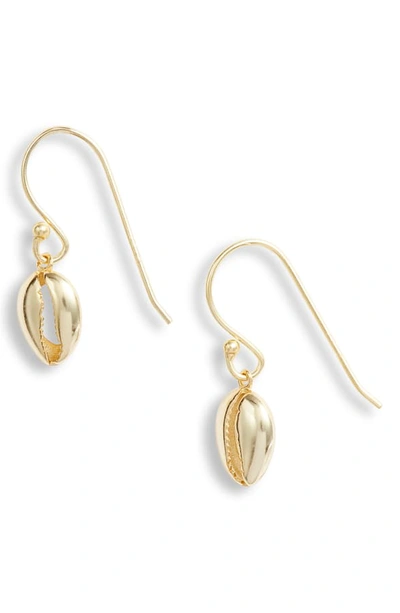 Shop Argento Vivo Sterling Silver Seychelle Drop Earrings In Gold