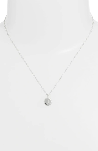 Shop Anna Beck Initial Pendant Necklace In J - Gold/ Silver