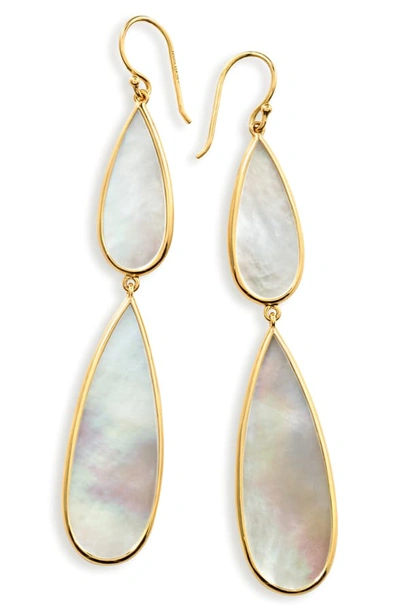 Shop Ippolita Rock Candy Drop Earrings In Gold/ Pearl