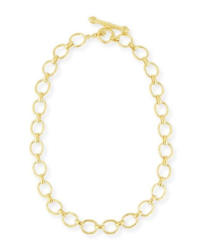 Shop Elizabeth Locke Positano Link Necklace In 19k Gold, 17"