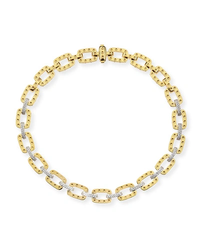 Shop Roberto Coin 18k Yellow Gold Pois Moi Necklace With Diamonds, 16"l
