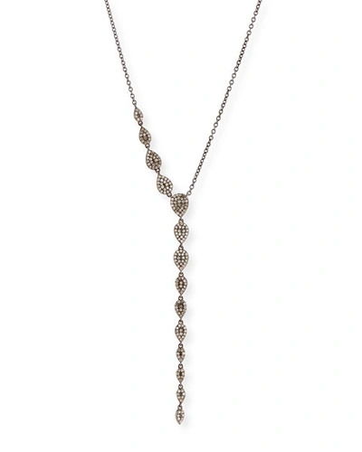 Shop Siena Lasker Diamond Teardrop Lariat Necklace