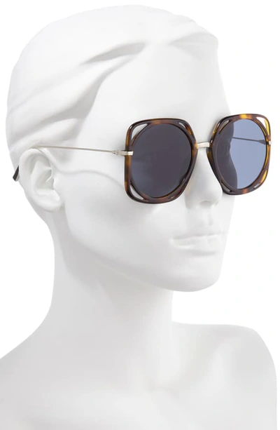 Shop Dior Directions 56mm Square Sunglasses - Havana/ Gold