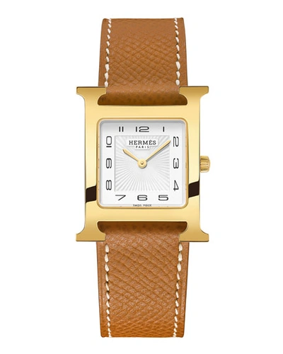 Pre-owned Hermes Heure H Watch, 26 X 26 Mm