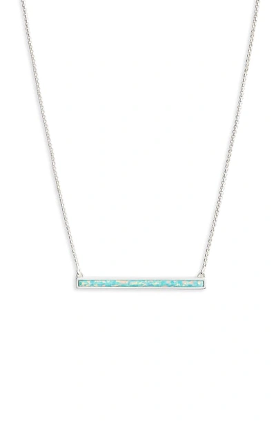 Shop Kendra Scott Kelsey Bar Necklace In Mint Opal