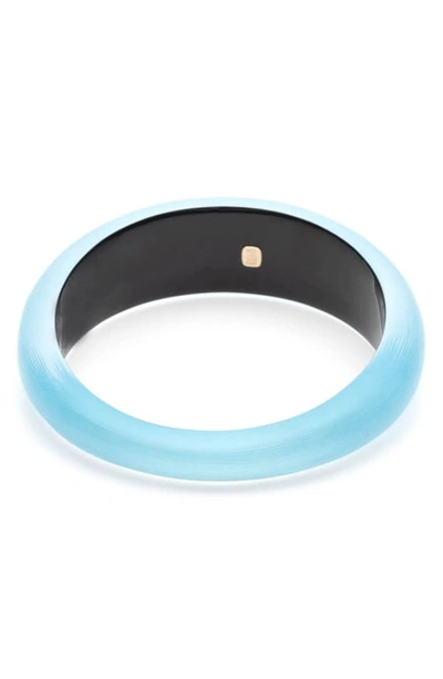 Shop Alexis Bittar 'organic' Tapered Bangle Bracelet In Light Turquoise