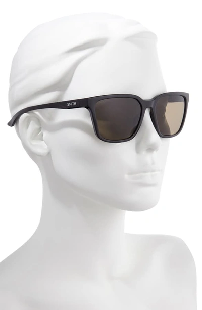 Shop Smith Shoutout 57mm Chromapop(tm) Polarized Square Sunglasses In Black/ Gray Green