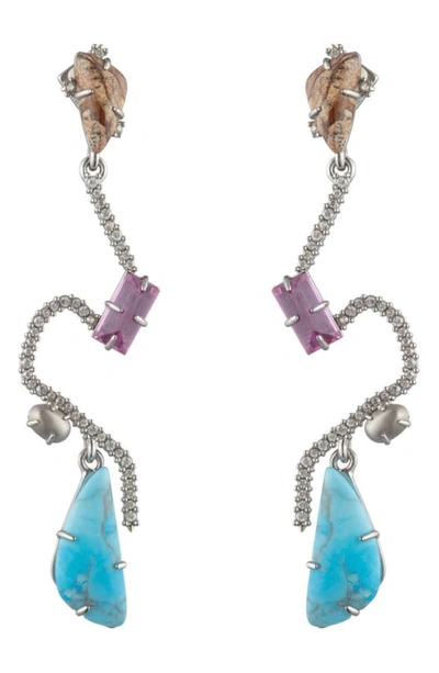 Shop Alexis Bittar Crystal Maze Drop Earrings In Multi Color