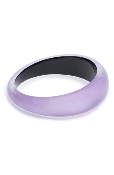 Shop Alexis Bittar Medium Tapered Lucite Bangle Bracelet In Mulberry