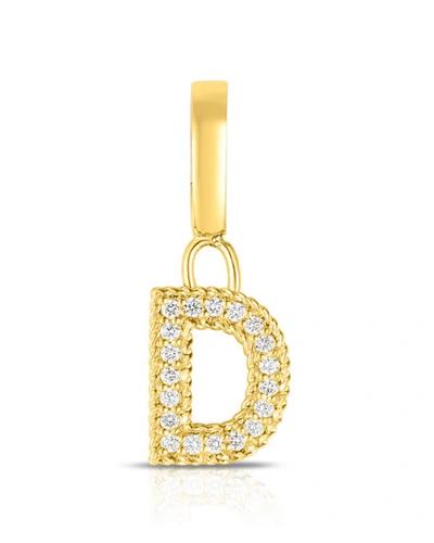 Shop Roberto Coin 18k Gold & Diamond Letter D Charm