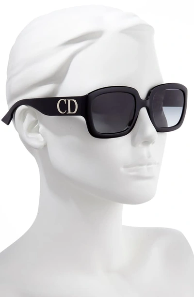 Shop Dior 54mm Gradient Square Sunglasses - Black