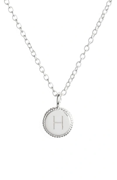 Shop Anna Beck Initial Pendant Necklace In H - Gold/ Silver