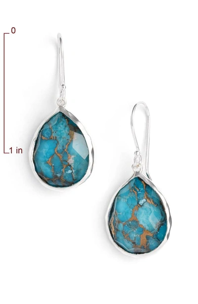 Shop Ippolita 'wonderland' Teardrop Earrings (online Only) In Silver/ Bronze Turquoise