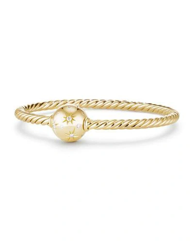 Shop David Yurman 18k Solari Diamond Station Bracelet