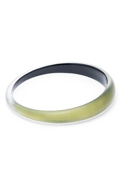 Shop Alexis Bittar 'lucite' Skinny Tapered Bangle In Light Sage Multi