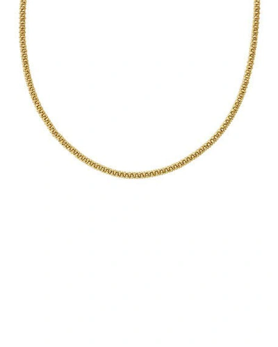 Shop Lagos 3mm 18k Gold Caviar Rope Necklace, 16"l