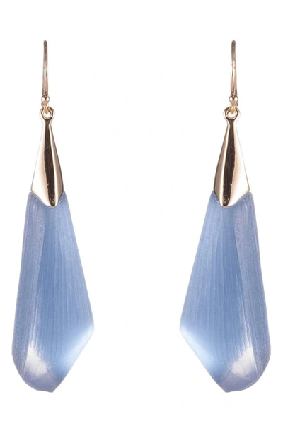 Shop Alexis Bittar Faceted Wire Earrings In Horizon Blue
