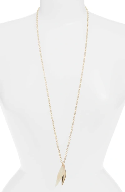 Shop Akola Briar Long Pendant Necklace In Blonde