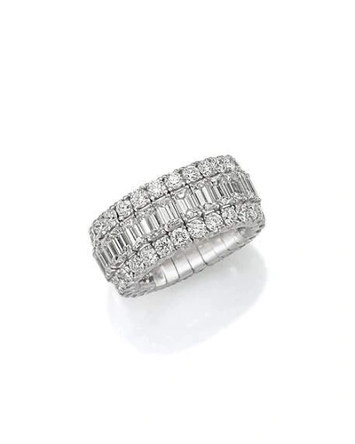 Shop Picchiotti Xpandable 18k White Gold Emerald-cut Diamond Ring