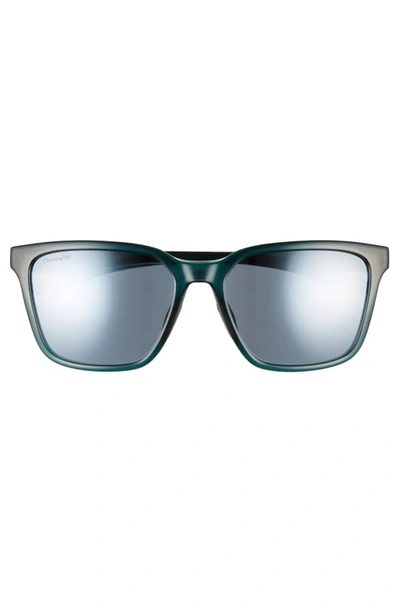 Shop Smith Shoutout 57mm Chromapop(tm) Polarized Square Sunglasses In Deep Forest Green