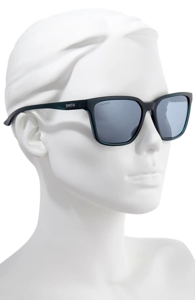 Shop Smith Shoutout 57mm Chromapop(tm) Polarized Square Sunglasses In Deep Forest Green