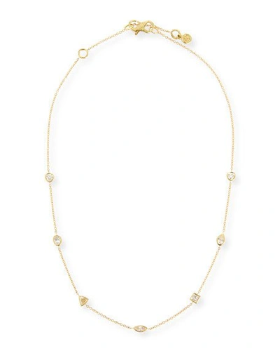 Shop Dominique Cohen 18k Gold Mixed Diamond Choker Necklace