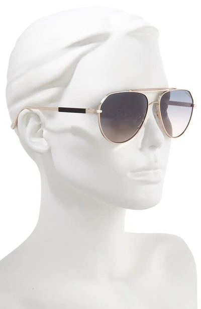 Shop Tom Ford Andes 61mm Aviator Sunglasses In Rose Gold/ Black/grey To Ochre