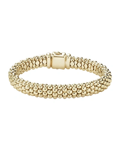 Shop Lagos 18k Gold Signature Caviar Rope Bracelet