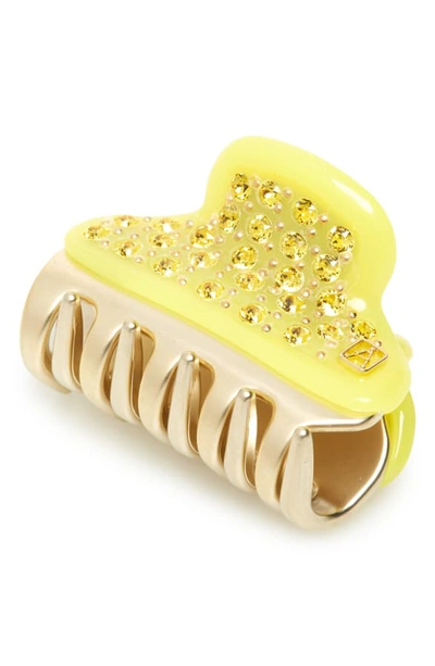 Shop Alexandre De Paris Vendome Jaw Clip In Yellow