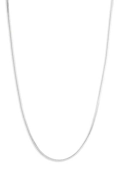 Shop Argento Vivo Tuscany Sterling Chain Necklace In Silver