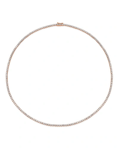 Shop Anita Ko Hepburn 18k Rose Gold Diamond Choker Necklace, 16"l