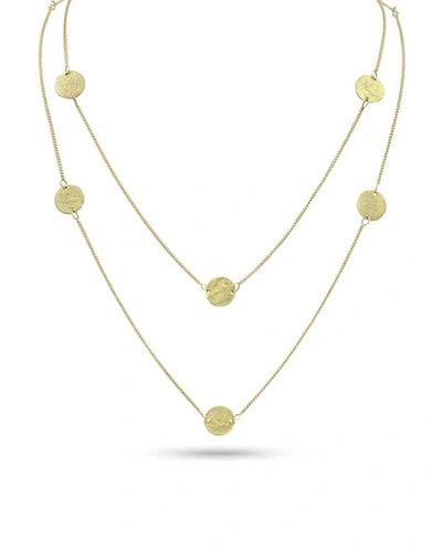 Shop Dominique Cohen Griffin Coin 18k Gold Long Necklace, 42"l