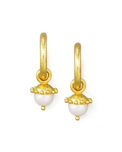 Shop Elizabeth Locke White Pearl Earring Pendants
