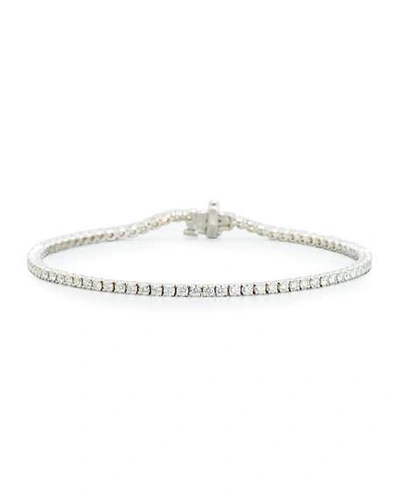 Shop American Jewelery Designs Diamond Tennis Bracelet In 18k White Gold, 2.43 Tdcw