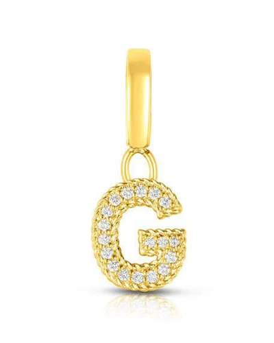 Shop Roberto Coin 18k Gold & Diamond Letter G Charm