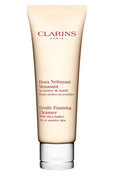 Shop Clarins Gentle Foaming Cleanser With Shea Butter For Dry/sensitive Skin Types, 4.4 oz