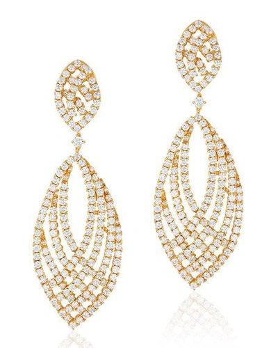Shop Andreoli 18k Gold & Diamond Pave Drop Earrings